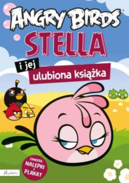 Angry Birds Stella i jej ulubiona książka z nalepkami i plakatem