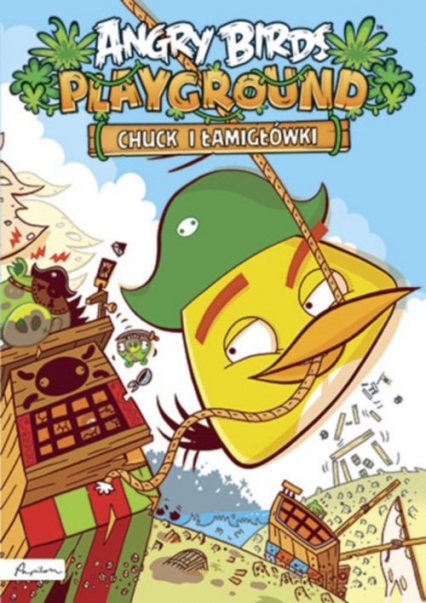 Angry Birds Playground Chuck i łamigłówki Książka z naklejkami