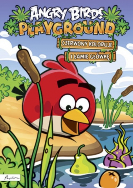 Angry Birds Playground Czerwony koloruje i łamie główkę Książka z naklejkami