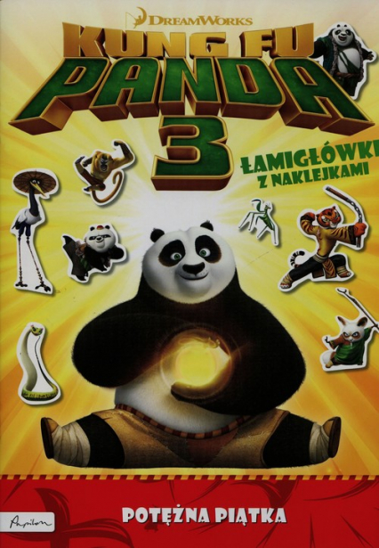 Dream works Kung Fu Panda 3 Potężna piątka Łamigłówki z naklejkami