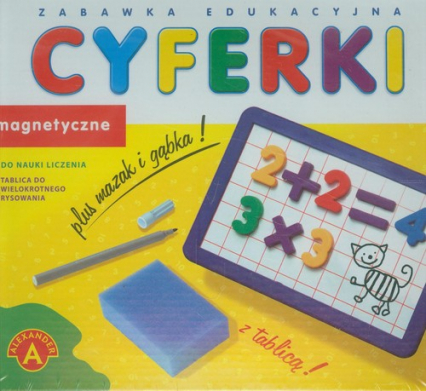 Cyferki magnetyczne z tablicą zabawka edukacyjna