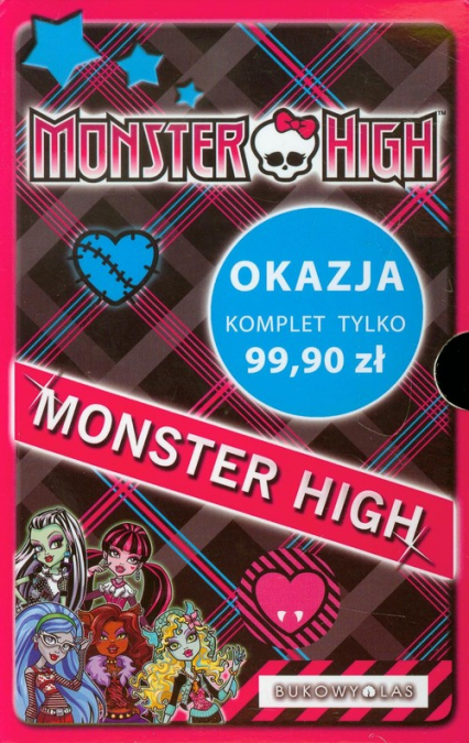 Monster High. Upiorna szkoła / Upiór z sąsiedztwa / Po moim trupie / O wilku mowa / Zabójczo stylowy notes Pakiet