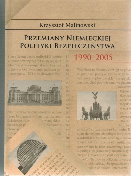 Przemiany niemieckiej polityki bezpieczeństwa 1990-2005