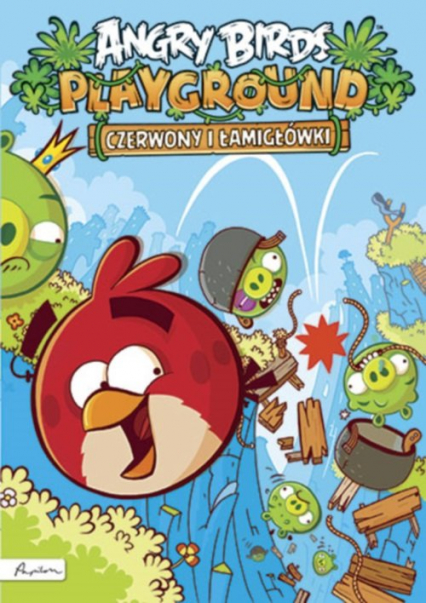 Angry Birds Playground Czerwony i łamigłówki Książka z naklejkami