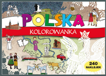 Polska Kolorowanka 240 naklejek