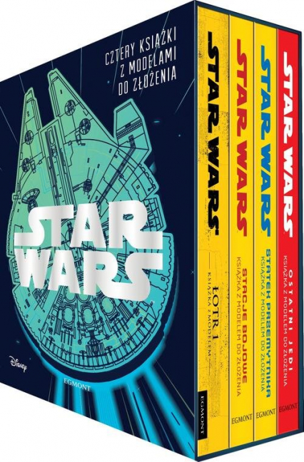 Star Wars Cztery książki z modelami do złożenia