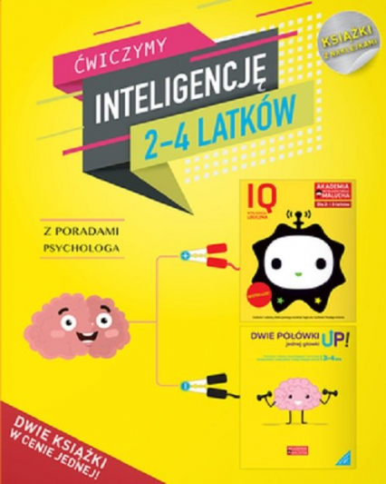 IQ Inteligencja logiczna i rozwój mózgu dla 2-4 latków z poradami psychologa. Książki z naklejkami.