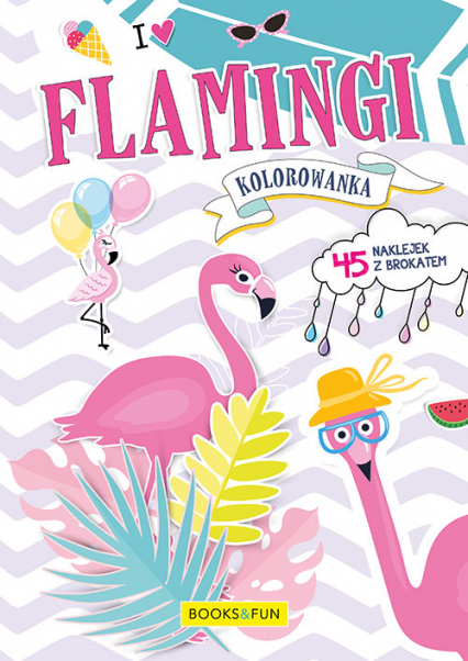 Kolorowanka Flamingi z naklejkami