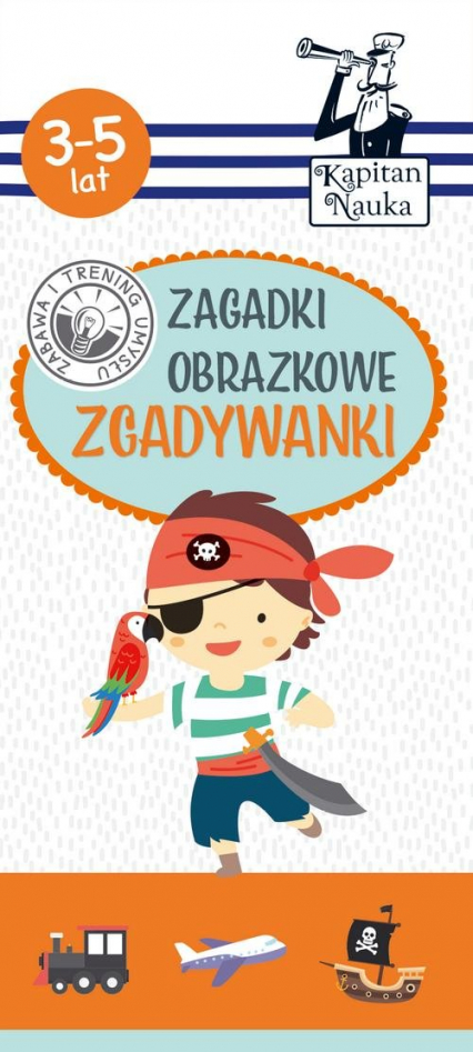 Kapitan Nauka Zagadki obrazkowe Zgadywanki 3-5 lat