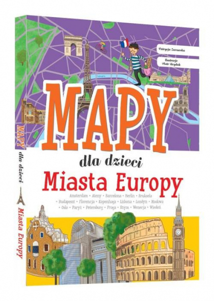 Miasta Europy Mapy dla dzieci