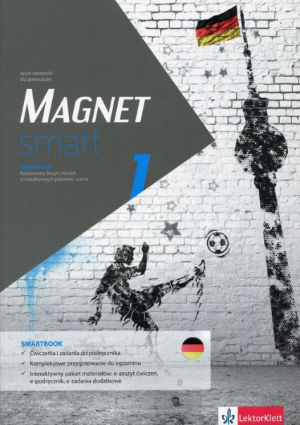 Magnet smart 1 Smartbook + DVD Rozszerzony zeszyt ćwiczeń z interaktywnym pakietem ucznia Język niemiecki dla gimnazjum