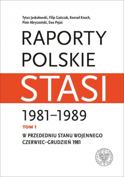 Raporty polskie Stasi 1981-1989. Tom 1: W przededniu stanu wojennego: czerwiec–grudzień 1981