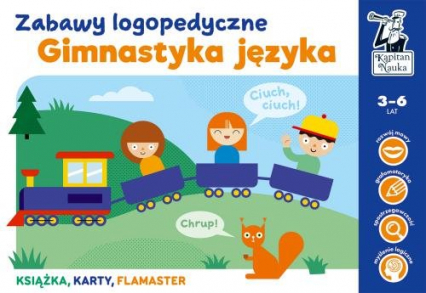 Gimnastyka języka Zabawy logopedyczne Kapitan Nauka