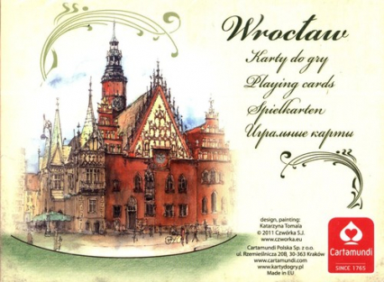 Zestaw kart Akwarele Wrocław 2x55