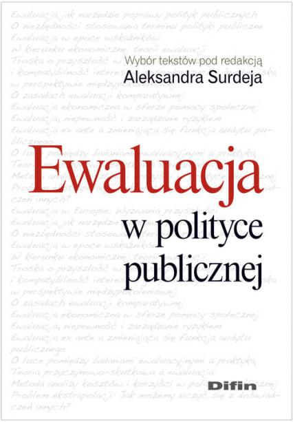 Ewaluacja w polityce publicznej