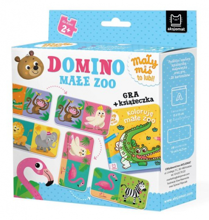 Domino Małe zoo Mały miś to lubi! Gra + książeczka, 3+