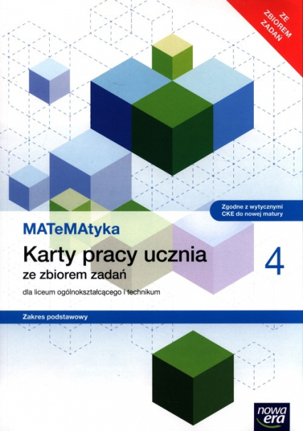 MATeMAtyka 4 Karty pracy ucznia Zakres podstawowy Szkoła ponadpodstawowa