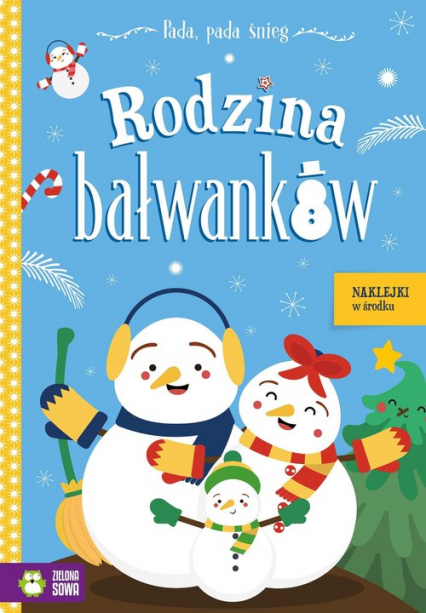 Pada pada śnieg Rodzina bałwanków