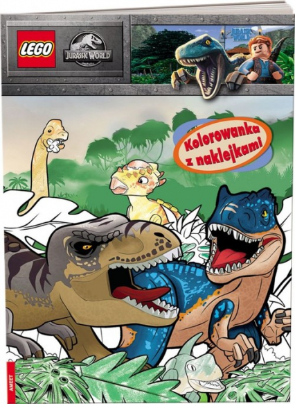 Lego Jurassic World Kolorowanka z naklejkami