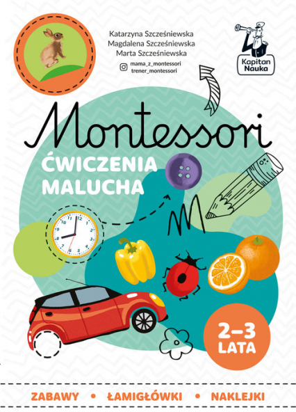 Montessori Ćwiczenia malucha 2-3 lata