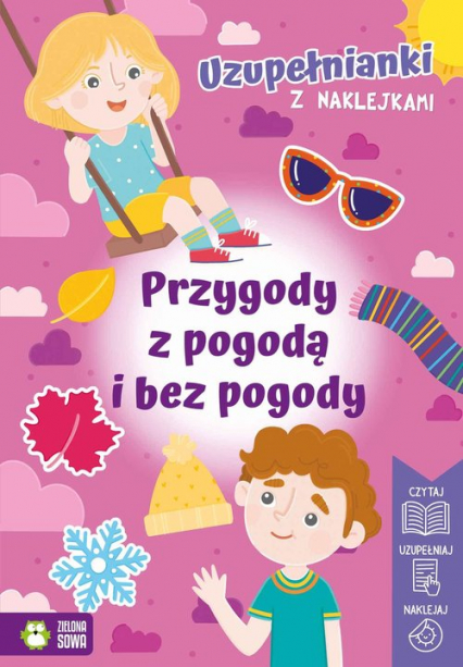 Uzupełnianki z naklejkami Przygody z pogodą i bez pogody