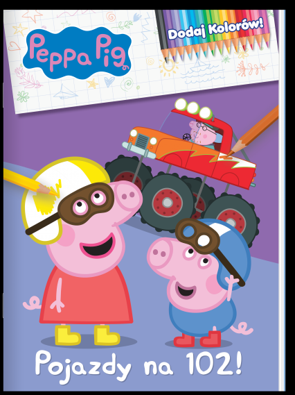 Peppa Pig Dodaj kolorów Pojazdy na 102!