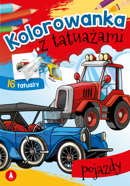 Pojazdy. Kolorowanka z tatuażami