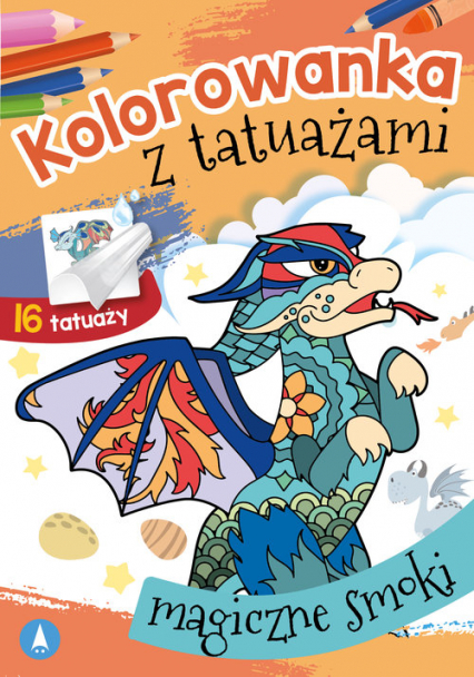 Kolorowanka z tatuażami Magiczne smoki