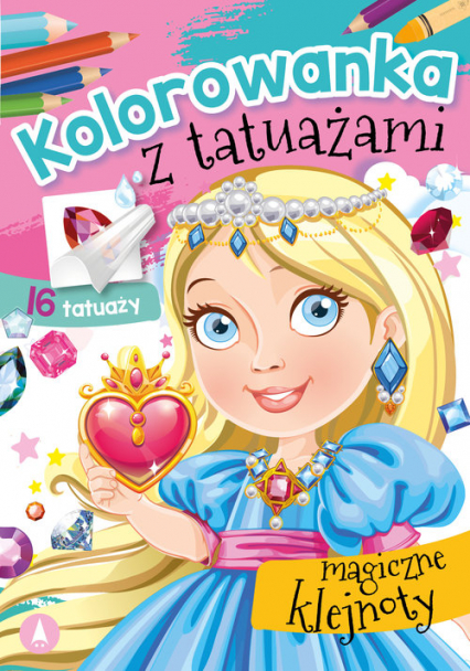 Kolorowanka z tatuażami Magiczne klejnoty