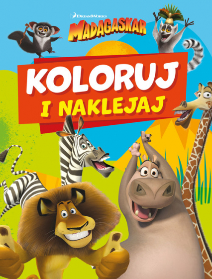 Koloruj i naklejaj. Madagaskar