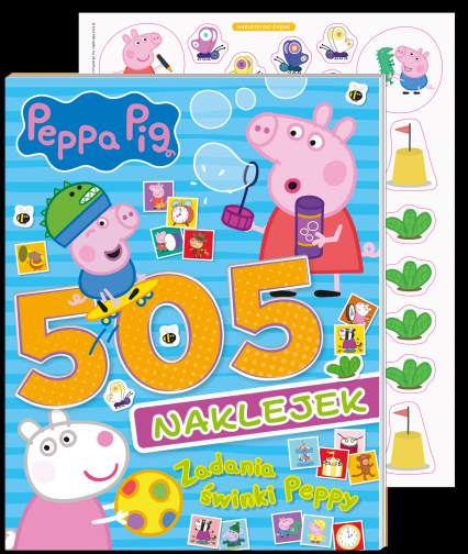 Zadania świnki Peppy. Świnka Peppa. 505 naklejek